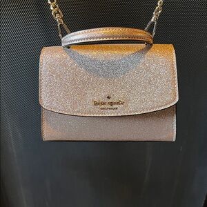 NWOT Kate Spade Rose Gold Crossbody Bag